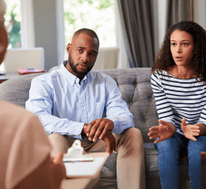husband and wife in couple's counselling